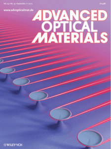 Advanced Optical Materials Issue 3