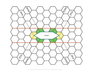 WIth a cut, a few folds and a piece of tape, this kirigami structure models what could be a shelter or a microfluidic channel.