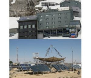 From the German Zugspitze to Israel’s Negev desert, researchers at Fraunhofer ISE are investigating the aging of solar collectors and components under extreme climate conditions. Image copyright Fraunhofer ISE.