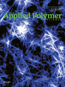 The image shows an AFM image of cellulose nanocrystals isolated from tunicates (Styela clava).