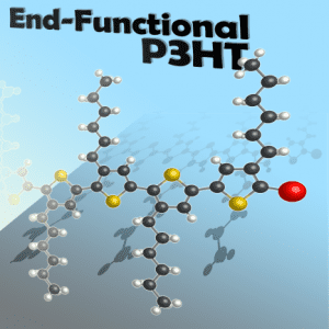 End-Functionalized Poly(3-hexylthiophene), commonly known as P3HT.