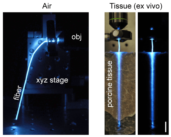 Performance of hydrogel optical fiber