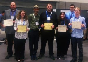 Winners of the Undergraduate Research Poster Prizes with Matteo Cavalleri, Editor-in-Chief of the International Journal of Quantum Chemistry