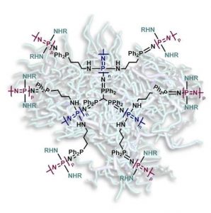 Star dendritic molecular brushes