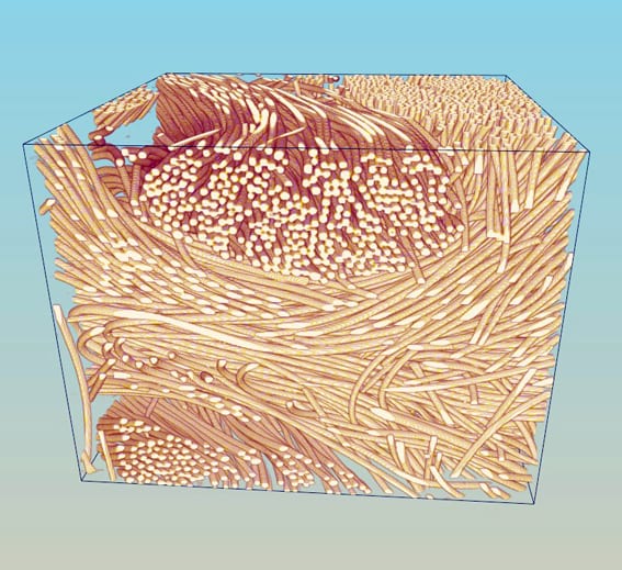 Diagram of carbon-reinforced carbon