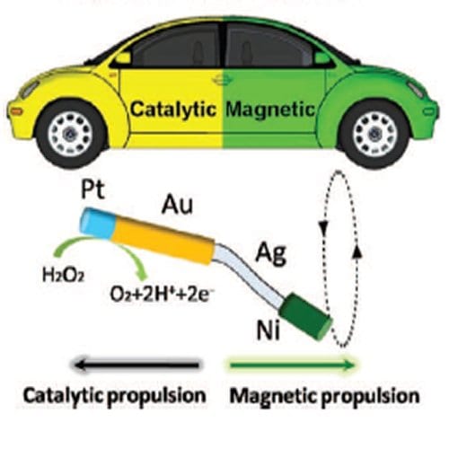 Multifunctional hybrid nanomotors