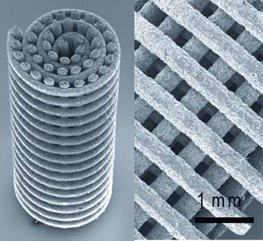 Rolling Titanium into Scrolls: New Microstructures for Medical Implants