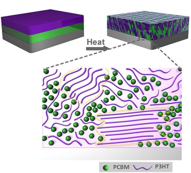 Morphology Changes in Plastic Solar Cells