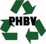 Recyclable polyhydroxybutyrate valerate