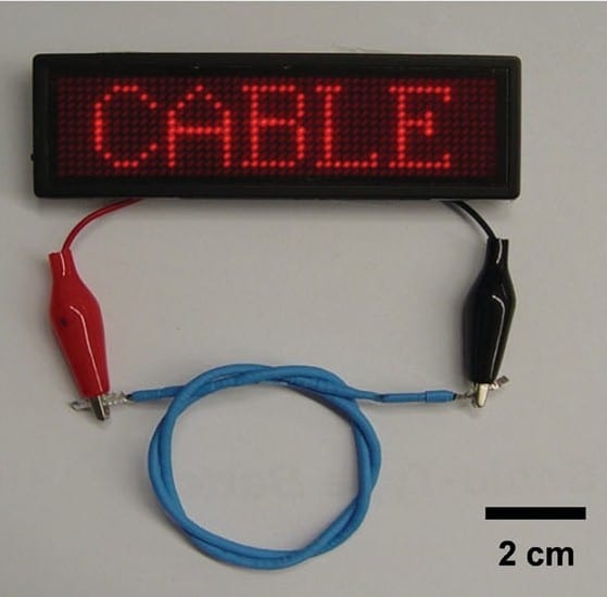 Battery or Bracelet? Cable-Type Flexible Lithium-Ion Batteries