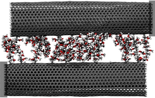 Simulating carbon nanotube yarn for stronger, tougher materials