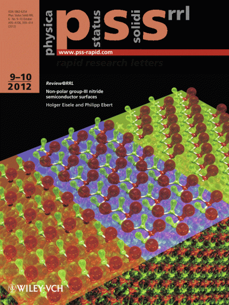 Call for Papers "Focus Issue Semiconductor Nanowires" in physica status solidi