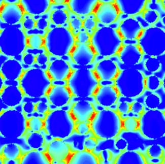 Increasing SERS enhancement in patterned nanoparticle arrays