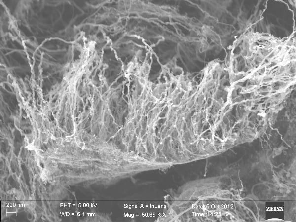 Nanotubes on graphene make the ultimate heat sink