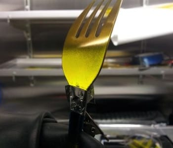 Spray-on LECs: dinner in the dark or a light-emitting fork?