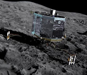 Micro electric motors fly with the Rosetta mission