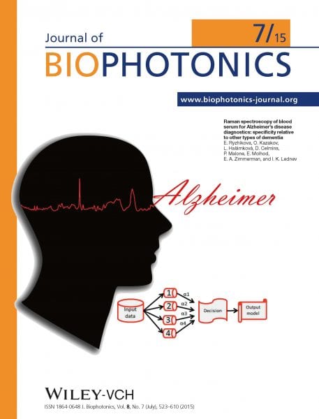 Journal of Biophotonics: Impact Factor increased to 4.447