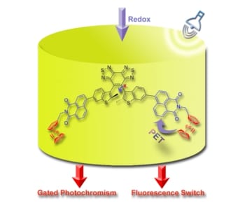 Photochromic Triad as Multifunctional Switch