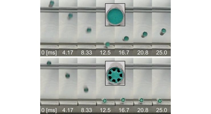 Resilience to Impact by Extreme Energy Absorption in Lightweight Material Inclusions