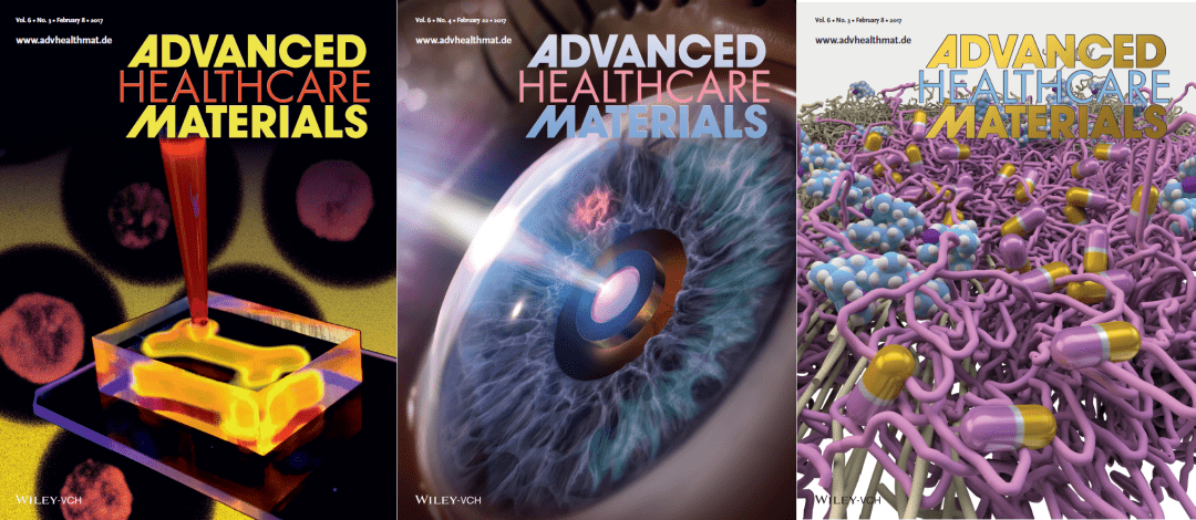 Featuring Biofabrication, Intraocular Sensors and More: February’s Advanced Healthcare Materials Covers