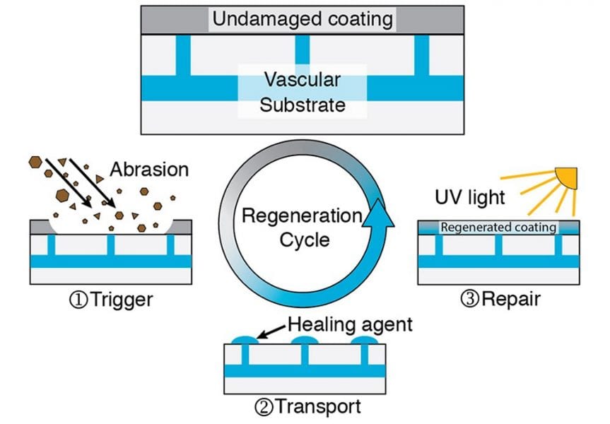 Regenerative Polymeric Coatings Enabled by Pressure Responsive Surface Valves