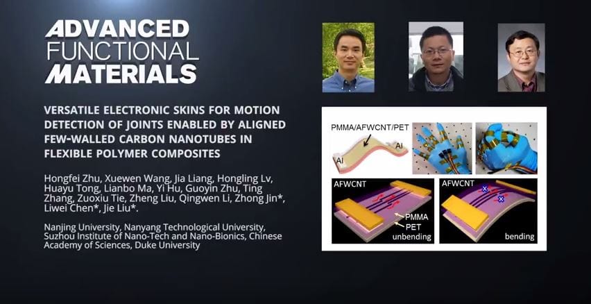 Versatile Electronic Skins for Motion Detection of Joints