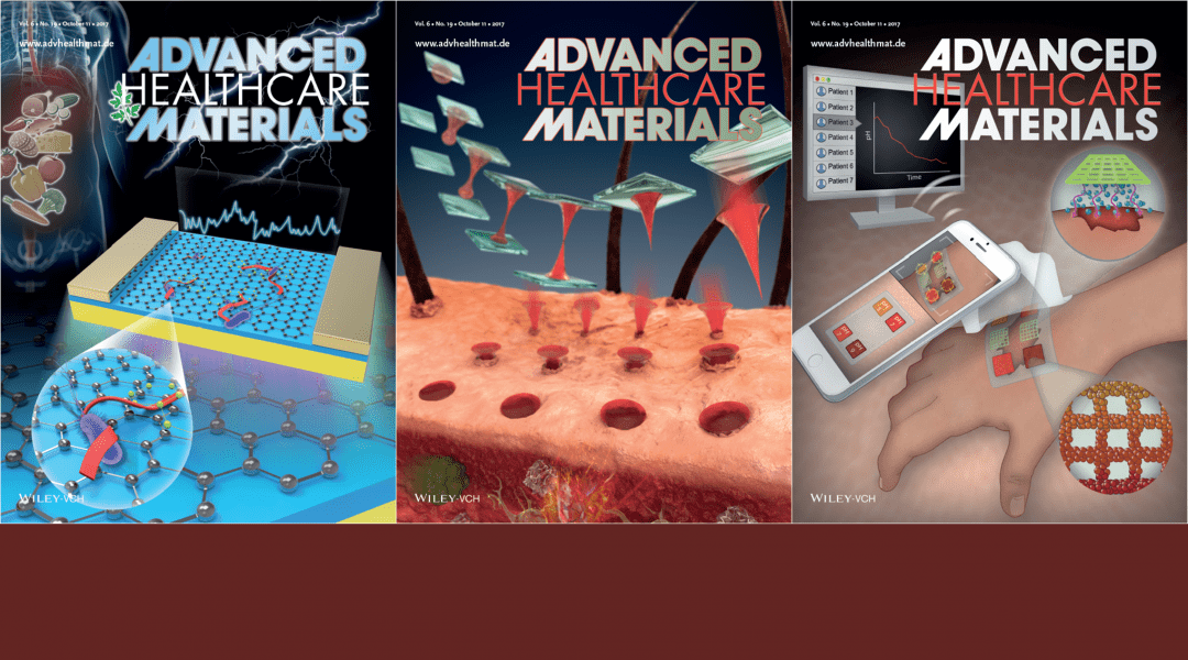 Cover Art – Featuring Centrifugal Lithography, Wound Dressings and Biosensors