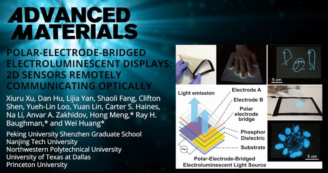 Flexible Electroluminescent Device for Modular Sensing Applications