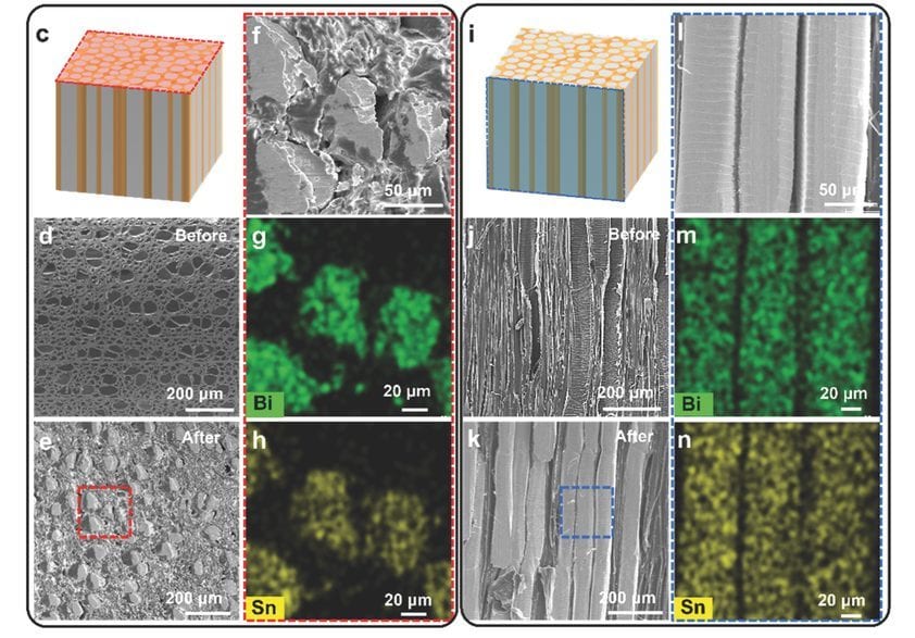 Conductive Metallic Wood Composites