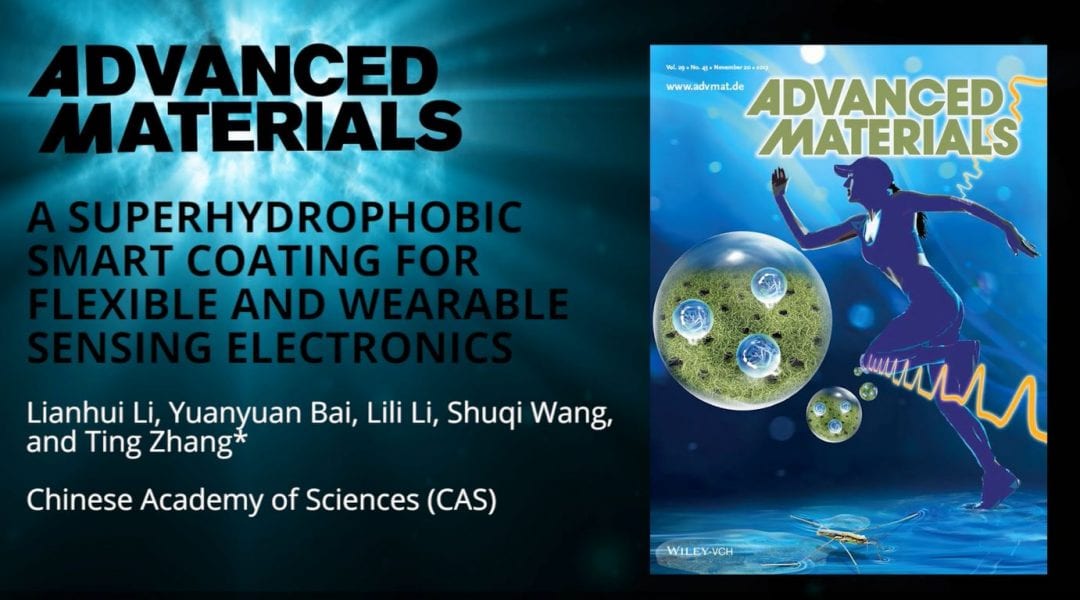 Superhydrophobic Smart Coating for Wearable Electronic Devices