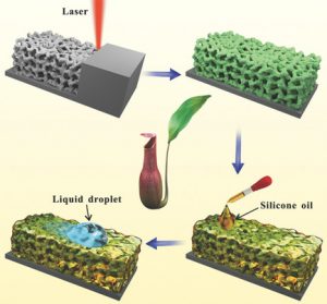 SLIPS: Slippery Liquid-Infused Porous Surfaces