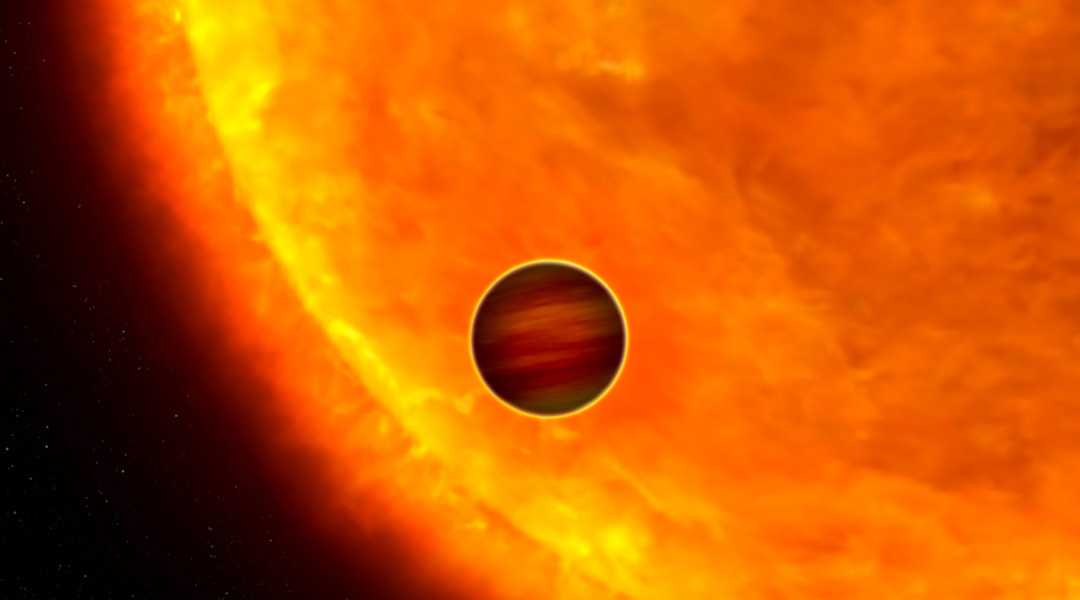 an exoplanet (TOI-2109b) orbits its star