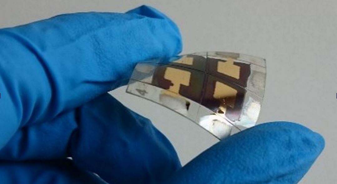 A flexible perovskite solar cel