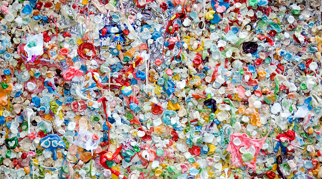 a pile of microplastics
