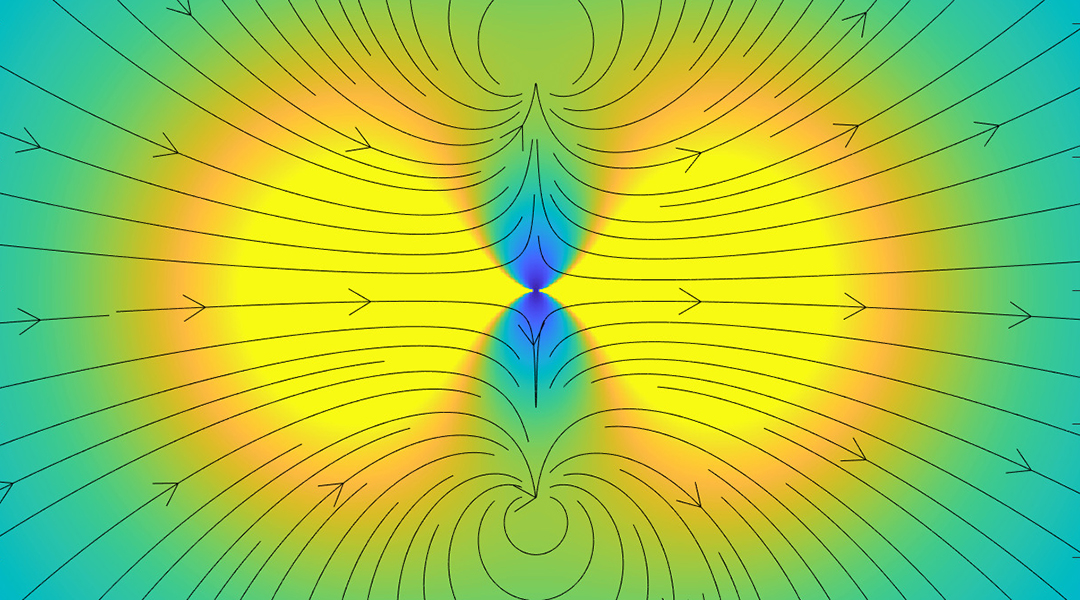 A figure showing an electron density map.