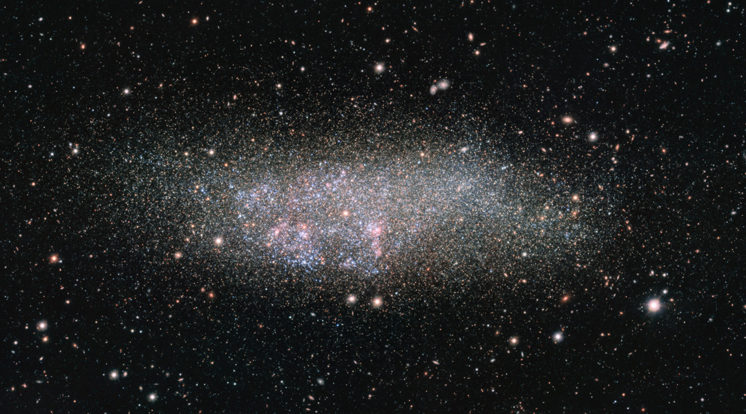 Dwarf galaxy reveals new structure in the Local Void