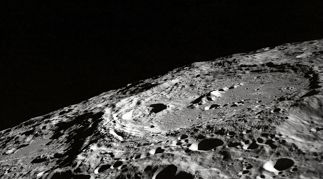 Image of the Moon's surface taken by NASA.