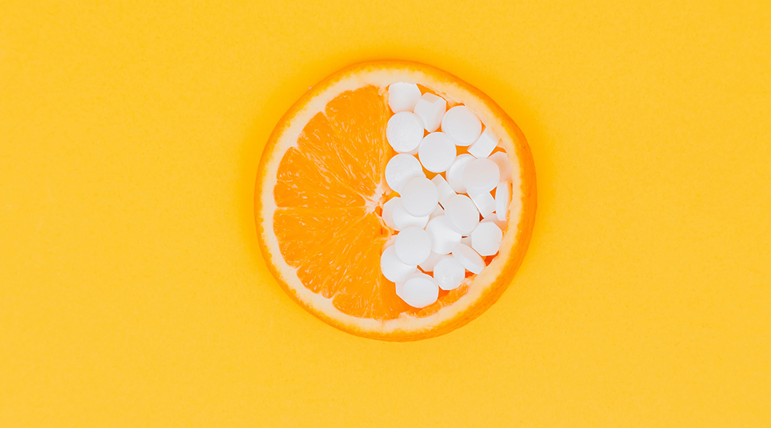 Orange and vitamin C supplements