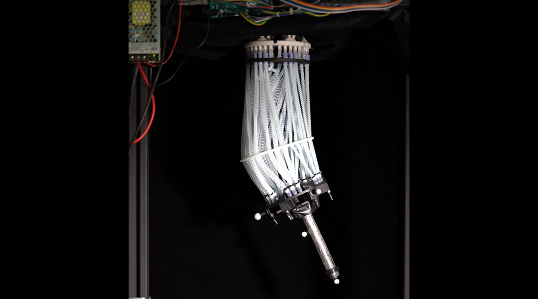 A robotic arm modeled after the human shoulder