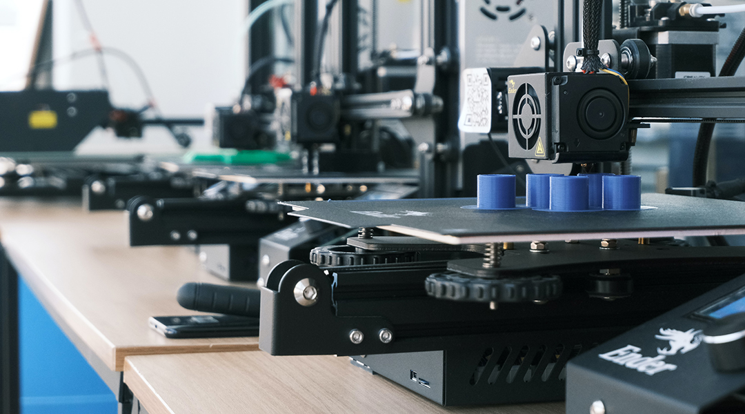 3D printer in a lab.