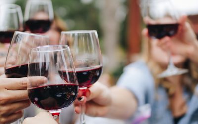 Red is the new green: Making polymers in wine