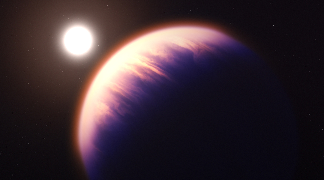 Artist's rendition of exoplanet WASP-39b.