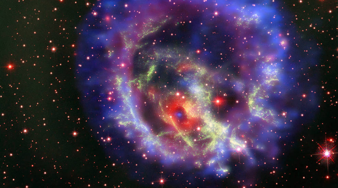 NASA neutron star in the remanents of a supernova