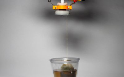 A soft robotic hand takes a two pronged approach to grasping
