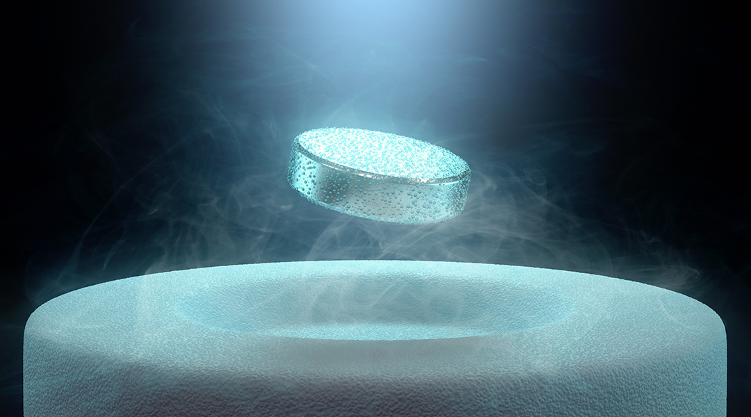 Levitating superconductor