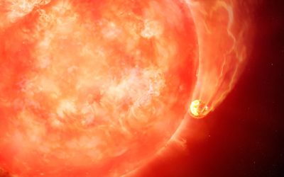 Dying star caught by astronomers enjoying planet-sized last meal
