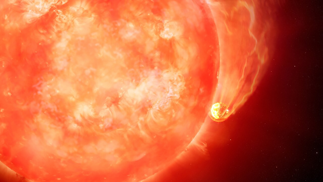 Dying star caught by astronomers enjoying planet-sized last meal