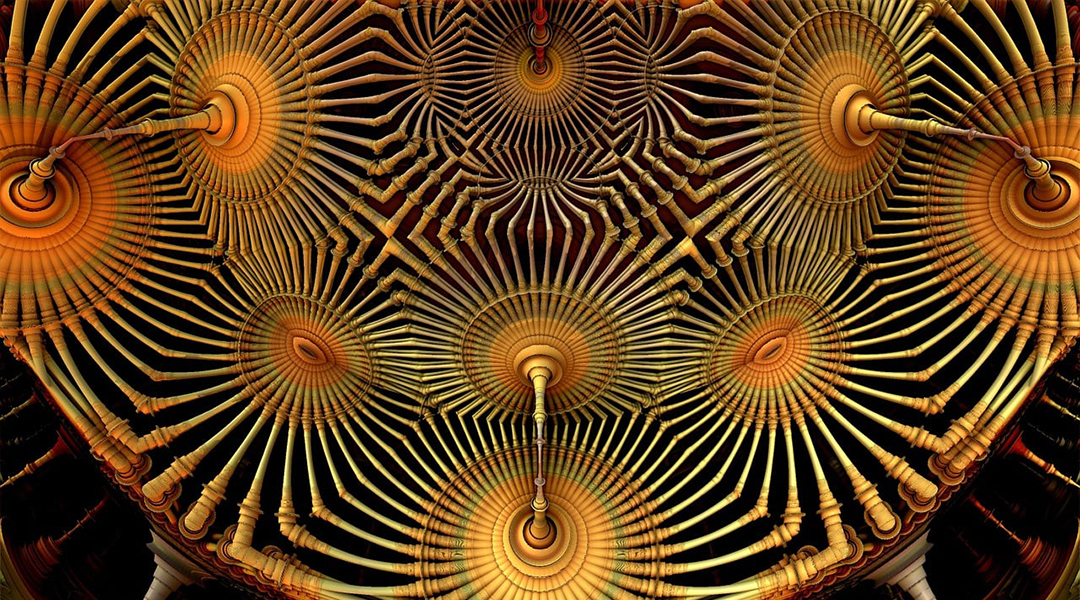 Abstract image of a quantum computer.