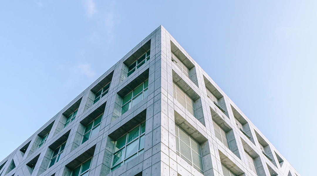 A building from below.