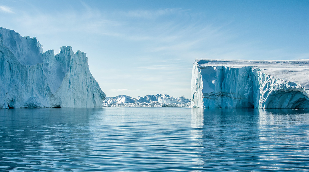 See ice in the arctic.